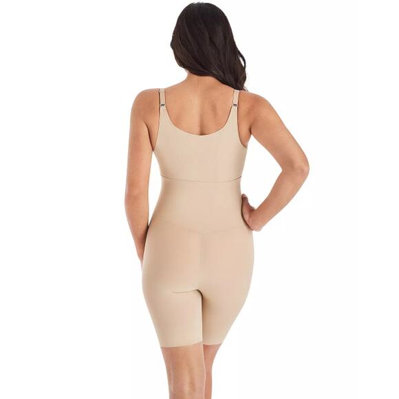 Maidenform Shaper Shapewear Small Open Bust Wear Your Own Bra Thigh Skimmer - Picture 3 of 12